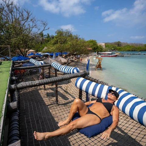 Vista paradisíaca en Islabela, Islas del Rosario, Cartagena