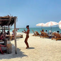 Fenix Beach, considerado um dos melhores day trips para relaxar perto de Cartagena. 